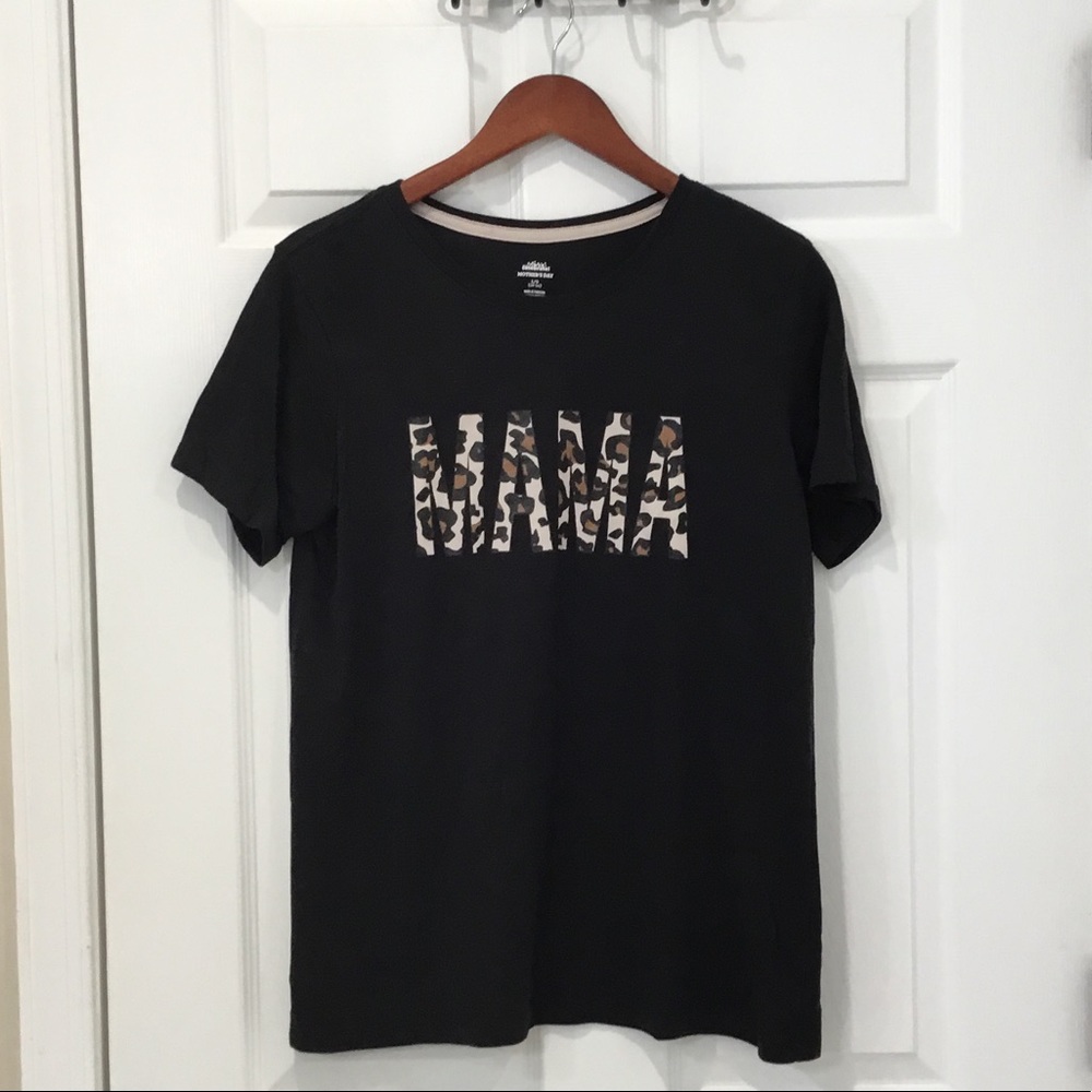 LEOPARD PRINT MAMA SHIRT